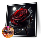 Red Rose-Full Round Diamond Painting-40x40cm