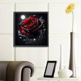 Red Rose-Full Round Diamond Painting-40x40cm