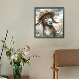 Donkey-Full Round Diamond Painting-30x30cm