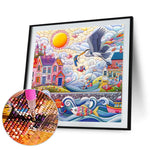 Color House-Full Round Diamond Painting-40x40cm