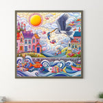 Color House-Full Round Diamond Painting-40x40cm
