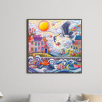 Color House-Full Round Diamond Painting-40x40cm