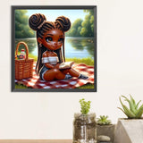 Girl-Full Round Diamond Painting-30x30cm
