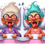 Funny Grandma-Full Round Diamond Painting-40x40cm