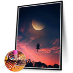 Moon-Full Round Diamond Painting-40x50cm