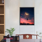 Moon-Full Round Diamond Painting-40x50cm