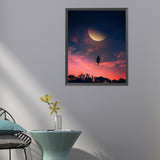 Moon-Full Round Diamond Painting-40x50cm