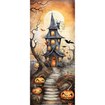 Pumpkin Castle-Full Round Diamond Painting-30x70cm-Large Size