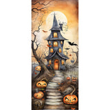 Pumpkin Castle-Full Round Diamond Painting-30x70cm-Large Size