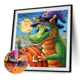 Little Dinosaur-Full Round Diamond Painting-40x40cm