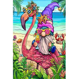 Summer Gnome-Full Round Diamond Painting-40x60cm-Large Size