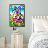 Summer Gnome-Full Round Diamond Painting-40x60cm-Large Size