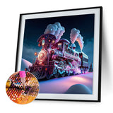 Train-Full Round Diamond Painting-30x30cm