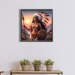 Indian-Full Round Diamond Painting-40x40cm