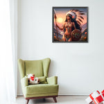 Indian-Full Round Diamond Painting-40x40cm