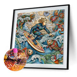 Color Surfer-Full Round Diamond Painting-50x50cm