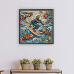 Color Surfer-Full Round Diamond Painting-50x50cm