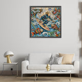 Color Surfer-Full Round Diamond Painting-50x50cm