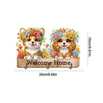 Animal-Diamond Wooden Wall Hooks