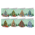 6/8/12Pcs/Set Christmas-Diamond Greeting Cards