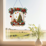 Christmas Special Shape Tree Diamond Painting Hanging Pendant