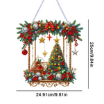 Christmas Special Shape Tree Diamond Painting Hanging Pendant