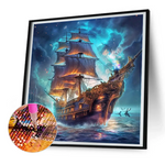 Sea boats - Full Drill Diamond Painting 40*40cm