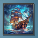 Sea boats - Full Drill Diamond Painting 40*40cm