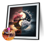 Yin and yang diagram - Full Drill Diamond Painting 40*40cm