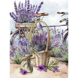 Lavender-Full Round Diamond Painting-30x40cm