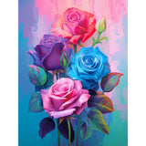 Flower-Full Round Diamond Painting-30x40cm