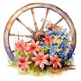 Flower Wheel-Full Round Diamond Painting-30x30cm