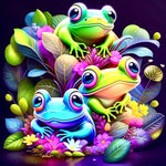 Frog-Full Round Diamond Painting-30x30cm