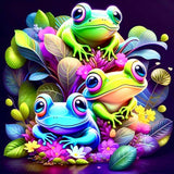Frog-Full Round Diamond Painting-30x30cm