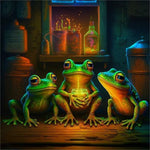 Frog-Full Round Diamond Painting-30x30cm