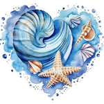 Love Starfish-Full Round Diamond Painting-30x30cm