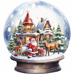 Christmas Crystal Ball-Full Round Diamond Painting-30x30cm