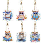 5pcs/set-Animal-Double Side Drill-Diamond Keychain