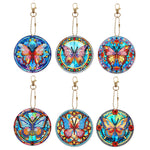 5pcs/set-Animal-Double Side Drill-Diamond Keychain