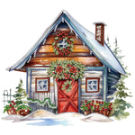 Christmas House-Partial Special Diamond Painting-30x30cm