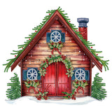 Christmas House-Partial Special Diamond Painting-30x30cm