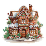 Christmas Cookie House-Partial Special Diamond Painting-30x30cm