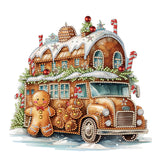 Christmas Cookie House-Partial Special Diamond Painting-30x30cm