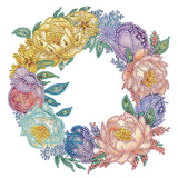 Flower Garland-Partial Special Diamond Painting-30x30cm