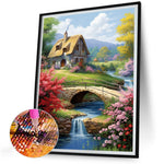 Country Cabin-Full Round Diamond Painting-30x40cm
