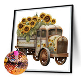 Car-Full Round Diamond Painting-30x30cm