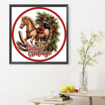 Christmas Trojan-Full Round Diamond Painting-30x30cm