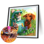 Animal-Full Round Diamond Painting-30x30cm