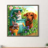 Animal-Full Round Diamond Painting-30x30cm