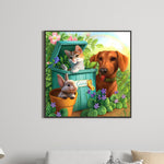 Animal-Full Round Diamond Painting-30x30cm
